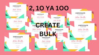 create bulk [certificate, design pages] how to use canva create bulk  feature