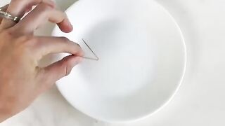 simplest kids fun - tooth pick with water
