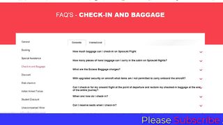 SpiceJet What are the Excess Baggage Chages