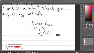 how to add Digital signature in your documents in photoshop