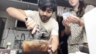 She,s cooking for me by secret food