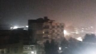 Night view of purano sukkur