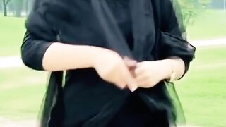 black suit cute girl