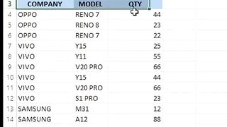 Total and Subtotal function in excel