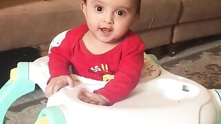 My little one is happy
