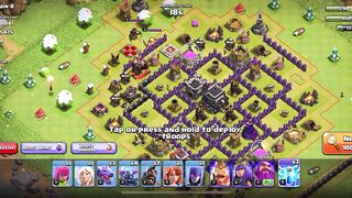 Destroying the base / clash of clans
