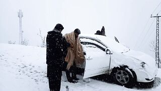 Snowfall Dir lower KPK Pakistan