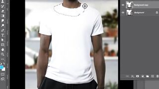 How can put pattern on shirt in photoshop