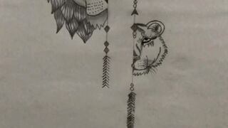 LION AND LIONESS FACE SKETCHES.