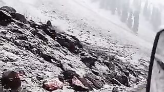 Snowfall in Kashmir valley