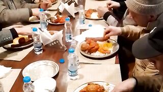 A Group is doing lunch party at spice Multicusine Restaurant Lal chowk Srinagar