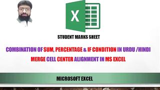 How to use the sum & percentage formula in MS Excel