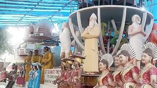 सीएमएस कानपुर रोड में प्रदर्शित की गई झांकी।