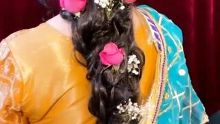 Beautiful hairstyle |mehndi hairstyle | wedding hairstyle