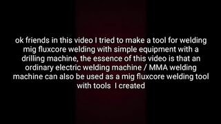 AMAZING electric welding stick for mig flux welding stainless & iron