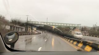 Islamabad beautiful rainy road