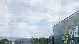 I went to overtake.
