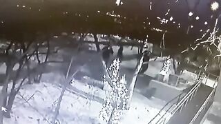 В Чите украли елку у здания администрации
