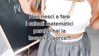 MASHA CAPSIZ ( NON RIESCI A FARE I CALCOLI PERCHè HAI LA LAVAGNA SPORCA?)