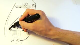 Рисование по контуру тени