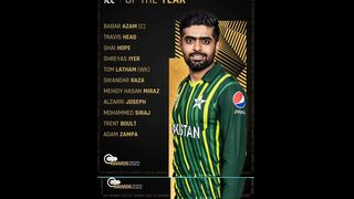 Babar Azam Named in ICC odi Team of the Year 2022 #babarazam #icc