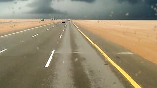 Raining in Saudi Arabia
