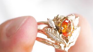 Rose Gold Engagement Ring Design For Women's 2023