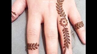 simple mehndi designs |finger mehndi designs