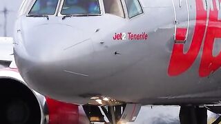 Plane running on runway /Labour life