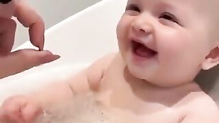 Funny Baby playing