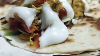 Home Made Chicken Arabian Wrap