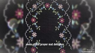 Cross stitch prayer mat desighns....part 1 .....