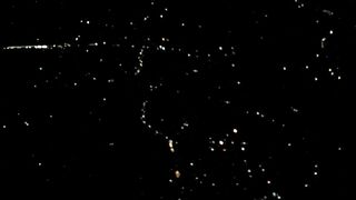 Aeroplane night view