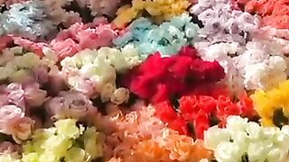 Beautiful flowers in London shop