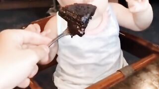 Funny Baby in Restaurant