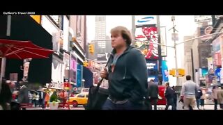 Man discover an island of mini people and captured by them movie review in Urdu