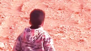 Baby & dog funny