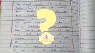 How  can you make your hand writing very beautiful in 5 mins