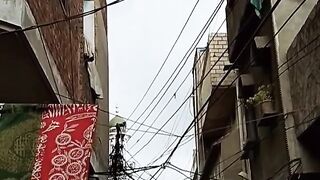 Beautiful rainy day lahore city Pakistan enjoy wheather