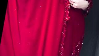 red dress