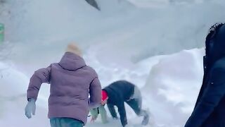 Snow fight