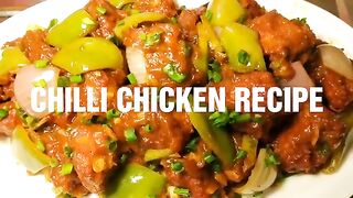 CHILLI CHICKEN RECIPE | RESTAURANT STYLE | HOW TO MAKE CHILLI CHICKEN