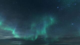 Aurora relaxing clip with soothing music