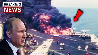 Russia's Only Aircraft Carrier in Flames!
