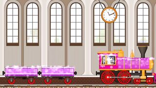 Rat ride train with wild animals_3D Animation wild animals video for kids...