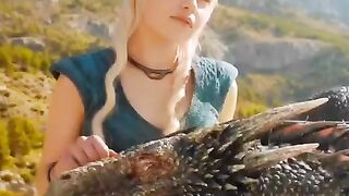A dragon is not a pet, it does not even know its master when it is hungry #dragons #got #shprts