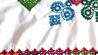 Beautiful Pillow Cover Sindhi Embroidery Design takya cover