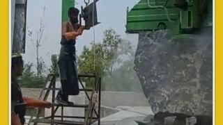 Marble cutting video