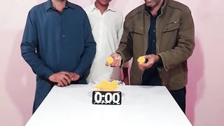 Who will lucky to get money put the ball in glass funny challenge #challenge #viralvideo #funny