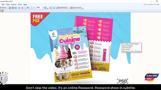 Ice-Cream-Parlour-Menu-Design-PSD || Photoshop Tutorial
